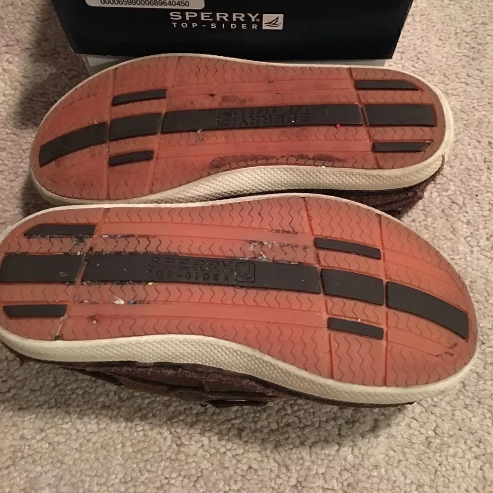 Sperry Little Boys Dark Brown Cruz Jr Top Sider - Size 10 1/2